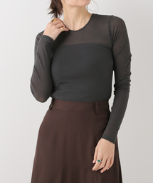 美品 Plage Rib Sheer ロンT ベージュ 69547259_2_d_215.jpg