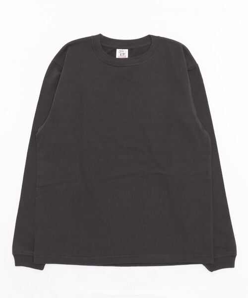 CROSS & STITCH(クロスステッチ)の「CROSS&STITCH / オープンエンド マックスウェイトロングスリーブTシャツ(リブ有り) / RL1216(Tシャツ/カットソー・メンズ・グレー/インディゴブルー/ブラック/ナチュラル/ベージュ系その他/ホワイト/ネイビー/ブラック系その他・MEDIUM/X-LARGE/LARGE/SMALL)」の4枚目の写真