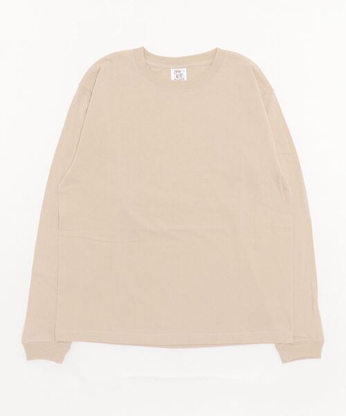 CROSS & STITCH(クロスステッチ)の「CROSS&STITCH / オープンエンド マックスウェイトロングスリーブTシャツ(リブ有り) / RL1216(Tシャツ/カットソー・メンズ・グレー/インディゴブルー/ブラック/ナチュラル/ベージュ系その他/ホワイト/ネイビー/ブラック系その他・MEDIUM/X-LARGE/LARGE/SMALL)」の6枚目の写真