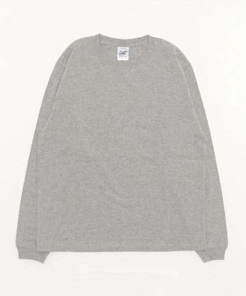 CROSS & STITCH(クロスステッチ)の「CROSS&STITCH / オープンエンド マックスウェイトロングスリーブTシャツ(リブ有り) / RL1216(Tシャツ/カットソー・メンズ・グレー/インディゴブルー/ブラック/ナチュラル/ベージュ系その他/ホワイト/ネイビー/ブラック系その他・MEDIUM/X-LARGE/LARGE/SMALL)」の1枚目の写真
