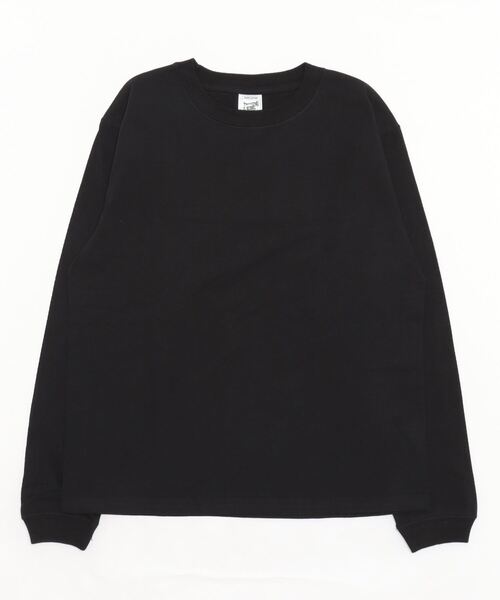 CROSS & STITCH(クロスステッチ)の「CROSS&STITCH / オープンエンド マックスウェイトロングスリーブTシャツ(リブ有り) / RL1216(Tシャツ/カットソー・メンズ・グレー/インディゴブルー/ブラック/ナチュラル/ベージュ系その他/ホワイト/ネイビー/ブラック系その他・MEDIUM/X-LARGE/LARGE/SMALL)」の3枚目の写真
