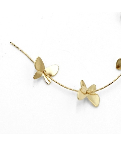 flower（フラワー）の「フローイングパピヨンイヤリング（イヤリング・レディース・ゴールド・FREE）」の12枚目の写真