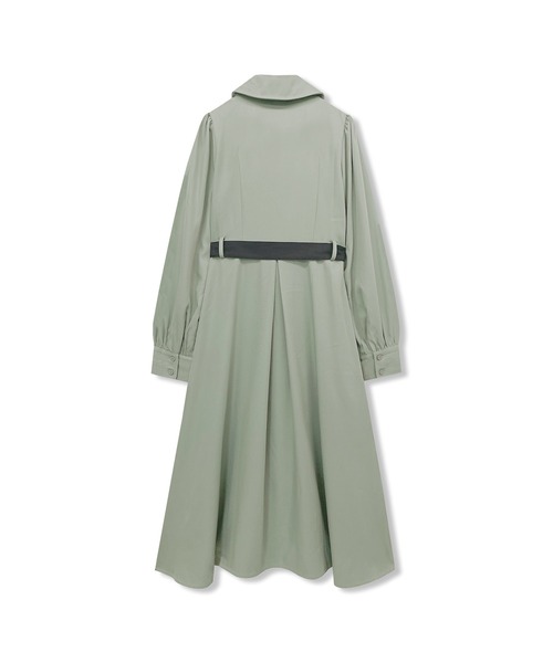 ANDGEEBEE（アンジービー）の「トレンチロングワンピ（ワンピース・レディース・ミント/アイボリー・MEDIUM）」の10枚目の写真