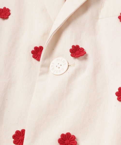 mintdesigns(ミントデザインズ)の「【2023春夏】DOT FLOWER JK/ ドットフラワージャケット(テーラードジャケット・レディース・ホワイト/レッド・2)」の17枚目の写真