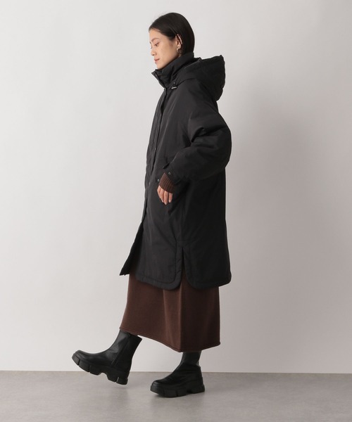 LOWRYS FARM（ローリーズファーム）の「ナカワタフードミドルコート　123030（ダウンジャケット/コート・レディース・ブラック/カーキ/アイボリー・FREE）」の12枚目の写真