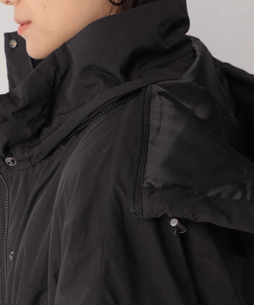 LOWRYS FARM（ローリーズファーム）の「ナカワタフードミドルコート　123030（ダウンジャケット/コート・レディース・ブラック/カーキ/アイボリー・FREE）」の14枚目の写真