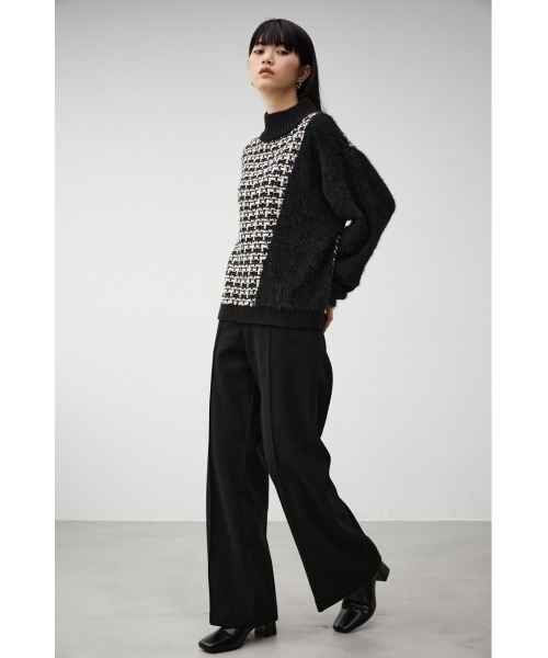 AZUL by moussy(アズールバイマウジー)の「VENUS WARM STRAIGHT PT/ヴィーナスウォームストレートパンツ(その他パンツ・レディース・アイボリー/ブラック/グレー・SMALL/MEDIUM/LARGE)」の12枚目の写真