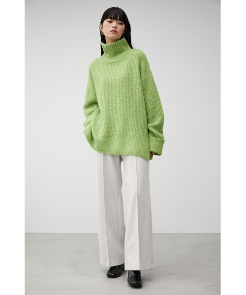 AZUL by moussy(アズールバイマウジー)の「VENUS WARM STRAIGHT PT/ヴィーナスウォームストレートパンツ(その他パンツ・レディース・アイボリー/ブラック/グレー・SMALL/MEDIUM/LARGE)」の11枚目の写真