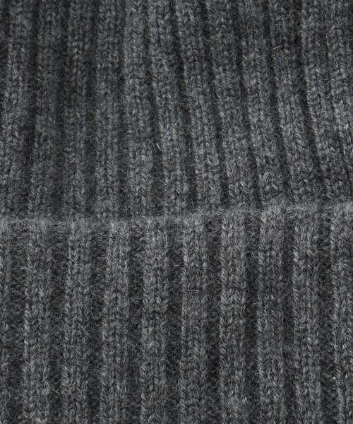 UNTITLED（アンタイトル）の「◆【カシミヤ100%】カシミヤニットワッチ（ニットキャップ/ビーニー・レディース・ナチュラル/チャコールグレー・99）」の5枚目の写真