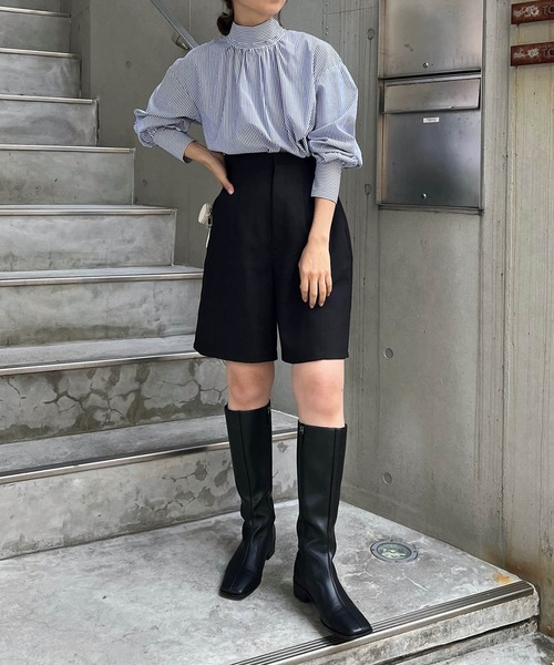 CAPRICIEUX LE'MAGE（カプリシューレマージュ）の「2WAYリボンシャツ（シャツ/ブラウス・レディース・ブルー/ネイビー/ホワイト・FREE）」の14枚目の写真