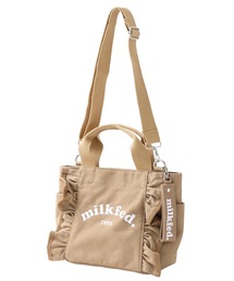 MILKFED. | RUFFLE MINI BAG BROWN(ショルダーバッグ)
