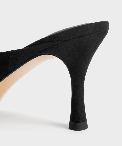 CHARLES & KEITH(チャールズ & キース)の「スプールヒール ミュール(サンダル・レディース・オフホワイト/ブラック/ダークグレー・22cm/22.5cm/23cm/23.5cm/24.5cm/25cm/25.5cm)」の7枚目の写真