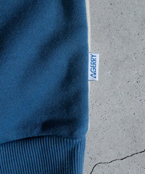 GERRY(ジェリー)の「【ag】〔GERRY/ジェリー〕裏毛 ブロック切り替え ロゴ刺繍 クルーネックスウェット(スウェット・メンズ・ベージュ/カーキ・MEDIUM/LARGE/X-LARGE)」の12枚目の写真