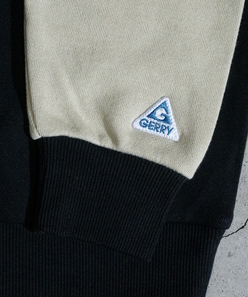 GERRY(ジェリー)の「【ag】〔GERRY/ジェリー〕裏毛 ブロック切り替え ロゴ刺繍 クルーネックスウェット(スウェット・メンズ・ベージュ/カーキ・MEDIUM/LARGE/X-LARGE)」の21枚目の写真