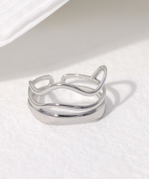 Ritomo De Ricco（リトモ・デ・リコ）の「ステンレスジオメトリリング　サイズフリー（リング・レディース・A/B・FREE）」の8枚目の写真