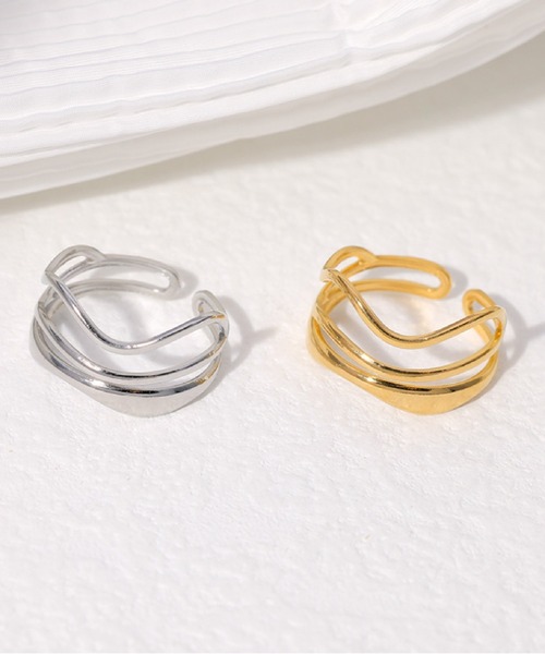 Ritomo De Ricco（リトモ・デ・リコ）の「ステンレスジオメトリリング　サイズフリー（リング・レディース・A/B・FREE）」の9枚目の写真