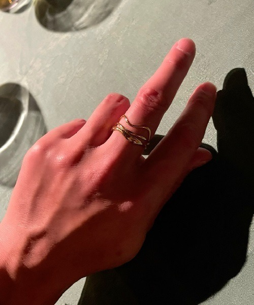 Ritomo De Ricco（リトモ・デ・リコ）の「ステンレスジオメトリリング　サイズフリー（リング・レディース・A/B・FREE）」の11枚目の写真