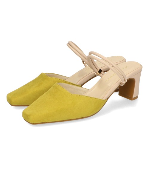 ■2023春夏新作■2wayバイカラーヒールパンプス/31104