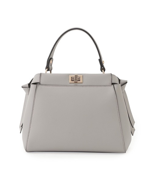 VIS（ビス）の「【新色】【2WAY】ひねり金具サイドタイトートバッグ（ハンドバッグ・レディース・グレー/ベージュ系その他/キナリ/チャコールグレー/ホワイト系その他4・FREE）」の12枚目の写真