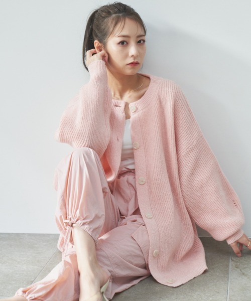 VANNIE U（ヴァニーユー）の「シアーミリタリーカーゴパンツ（カーゴパンツ・レディース・アイボリー/ピンク・FREE）」の8枚目の写真