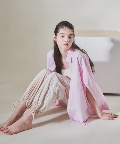 VANNIE U（ヴァニーユー）の「シアーミリタリーカーゴパンツ（カーゴパンツ・レディース・アイボリー/ピンク・FREE）」の16枚目の写真