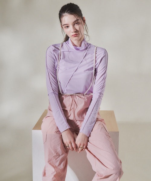 VANNIE U（ヴァニーユー）の「シアーミリタリーカーゴパンツ（カーゴパンツ・レディース・アイボリー/ピンク・FREE）」の20枚目の写真