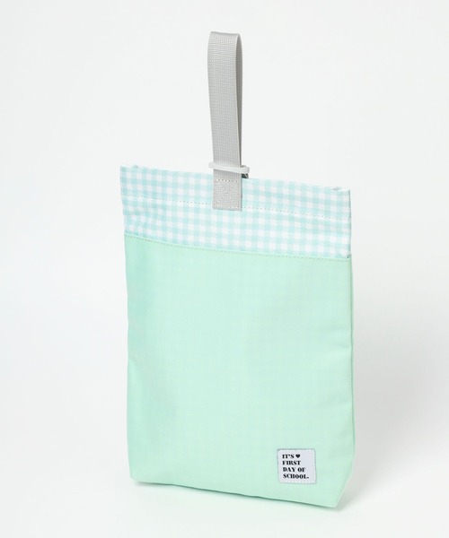 GLOBAL WORK（グローバルワーク）の「洗えるスクール上履き入れ/182238（エコバッグ/サブバッグ・キッズ・ブルー/ブラック系その他/その他/ブラック/サックスブルー/ミント/ライトパープル・FREE）」の4枚目の写真