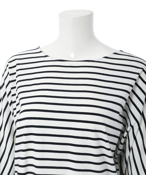 fifth(フィフス)の「タックデザインカットソー(Tシャツ/カットソー・レディース・ブラック×ホワイト/ホワイト/ブラック/ホワイト×ブラック/グレー系その他・M)」の12枚目の写真