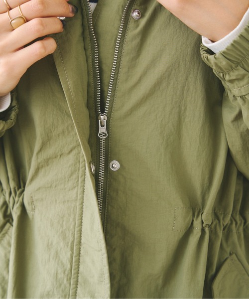 Chez toi（シェトワ）の「スタンドカラーモッズコート（モッズコート・レディース・アイボリー/カーキ・FREE）」の15枚目の写真