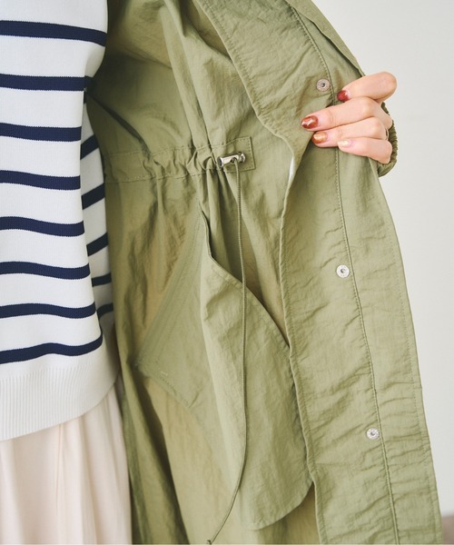 Chez toi（シェトワ）の「スタンドカラーモッズコート（モッズコート・レディース・アイボリー/カーキ・FREE）」の16枚目の写真