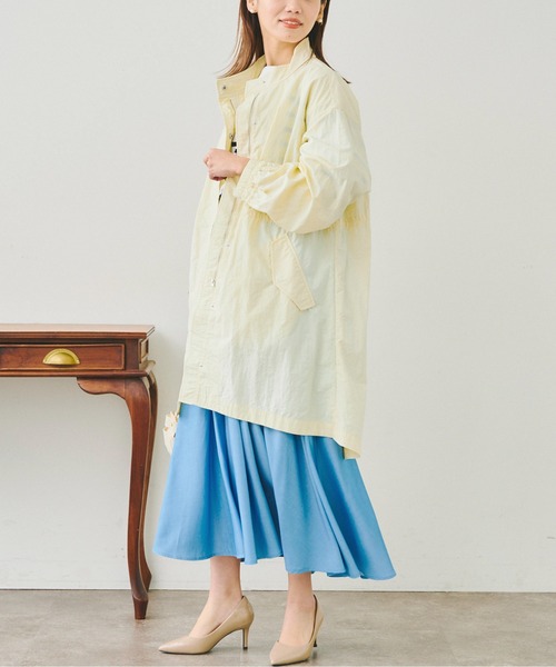 Chez toi（シェトワ）の「スタンドカラーモッズコート（モッズコート・レディース・アイボリー/カーキ・FREE）」の12枚目の写真