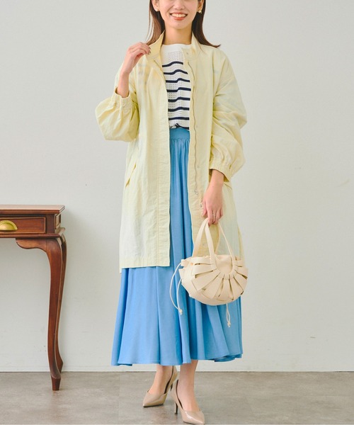 Chez toi（シェトワ）の「スタンドカラーモッズコート（モッズコート・レディース・アイボリー/カーキ・FREE）」の22枚目の写真