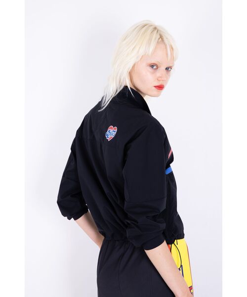 HYSTERIC GLAMOUR（ヒステリックグラマー）の「HG RACER スタンドカラーブルゾン（ブルゾン・レディース・グレー/ブラック・FREE）」の9枚目の写真