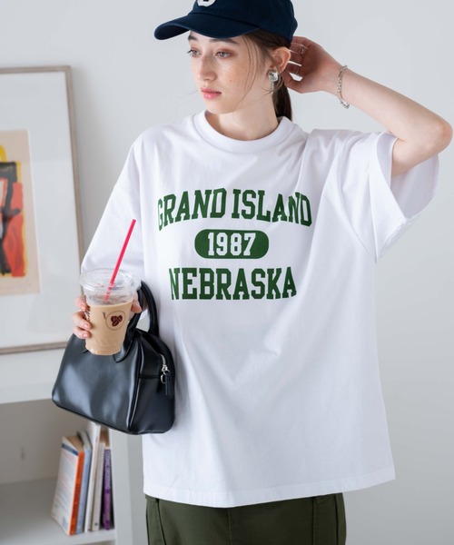 WEGO（ウィゴー）の「WEGO/ヘビーウエイトグラフィックT（Tシャツ/カットソー・メンズ・スミクロ/ホワイト/ホワイト系その他/ブルー/ダークグリーン/グレー・MEDIUM/LARGE）」の2枚目の写真