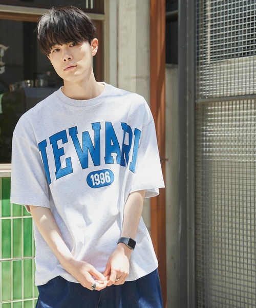 WEGO（ウィゴー）の「WEGO/ヘビーウエイトグラフィックT（Tシャツ/カットソー・メンズ・スミクロ/ホワイト/ホワイト系その他/ブルー/ダークグリーン/グレー・MEDIUM/LARGE）」の8枚目の写真