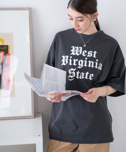 WEGO（ウィゴー）の「WEGO/ヘビーウエイトグラフィックT（Tシャツ/カットソー・メンズ・スミクロ/ホワイト/ホワイト系その他/ブルー/ダークグリーン/グレー・MEDIUM/LARGE）」の19枚目の写真