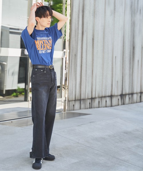 WEGO（ウィゴー）の「WEGO/ヘビーウエイトグラフィックT（Tシャツ/カットソー・メンズ・スミクロ/ホワイト/ホワイト系その他/ブルー/ダークグリーン/グレー・MEDIUM/LARGE）」の14枚目の写真