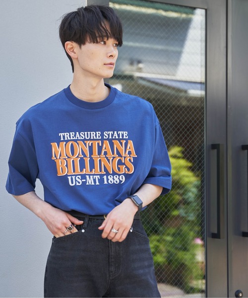 WEGO（ウィゴー）の「WEGO/ヘビーウエイトグラフィックT（Tシャツ/カットソー・メンズ・スミクロ/ホワイト/ホワイト系その他/ブルー/ダークグリーン/グレー・MEDIUM/LARGE）」の13枚目の写真