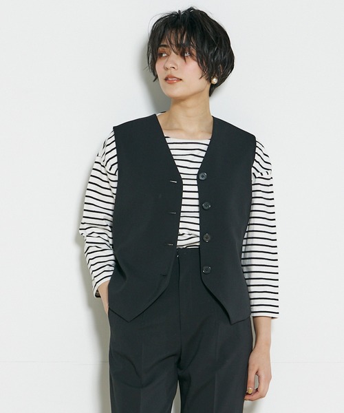INED CLARO（イネドクラロ）の「メンズライクベスト（ベスト・レディース・ベージュ/グレー/ブラック・フリー）」の21枚目の写真