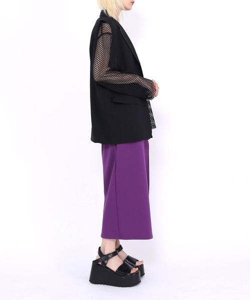 PUNYUS（プニュズ）の「メッシュトップス（Tシャツ/カットソー・レディース・ホワイト/ブラック/ライム/ベージュ/ライトイエロー・2/3/1/4）」の19枚目の写真