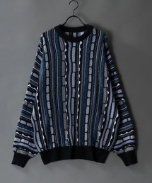 3D Crew neck sweater/3D クルーネック ニット
