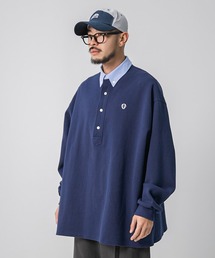 ANGLAN | ANGLAN WIDE PK SWEAT SHIRT ワイドピーケイスウェットシャツ(ポロシャツ)