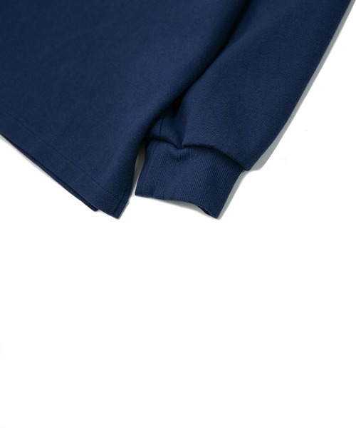 ANGLAN（アングラン）の「ANGLAN WIDE PK SWEAT SHIRT ワイドピーケイスウェットシャツ（ポロシャツ・メンズ・ネイビー・FREE）」の8枚目の写真