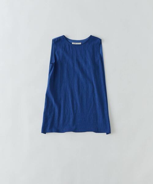 conges payes ADIEU TRISTESSE(コンジェ ペイエ アデュートリステス)の「ノースリーブブラウス(シャツ/ブラウス・レディース・ブラック/ブルー/オフホワイト・38)」の1枚目の写真