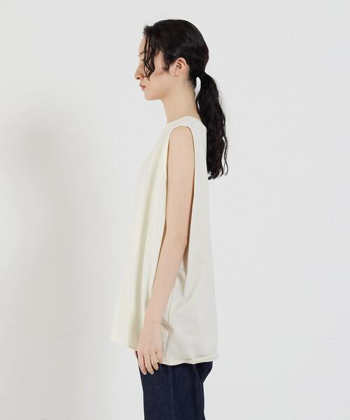 conges payes ADIEU TRISTESSE(コンジェ ペイエ アデュートリステス)の「ノースリーブブラウス(シャツ/ブラウス・レディース・ブラック/ブルー/オフホワイト・38)」の9枚目の写真