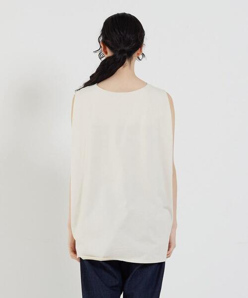 conges payes ADIEU TRISTESSE(コンジェ ペイエ アデュートリステス)の「ノースリーブブラウス(シャツ/ブラウス・レディース・ブラック/ブルー/オフホワイト・38)」の10枚目の写真