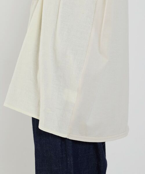 conges payes ADIEU TRISTESSE(コンジェ ペイエ アデュートリステス)の「ノースリーブブラウス(シャツ/ブラウス・レディース・ブラック/ブルー/オフホワイト・38)」の11枚目の写真