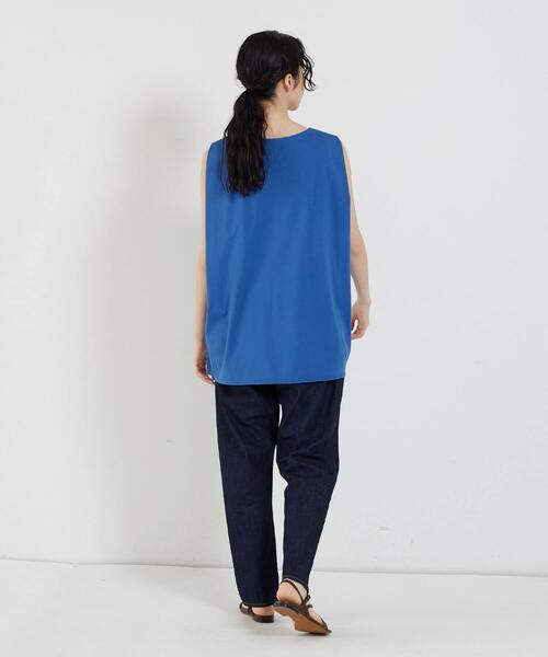 conges payes ADIEU TRISTESSE(コンジェ ペイエ アデュートリステス)の「ノースリーブブラウス(シャツ/ブラウス・レディース・ブラック/ブルー/オフホワイト・38)」の15枚目の写真