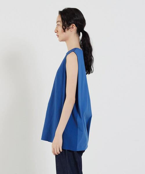 conges payes ADIEU TRISTESSE(コンジェ ペイエ アデュートリステス)の「ノースリーブブラウス(シャツ/ブラウス・レディース・ブラック/ブルー/オフホワイト・38)」の17枚目の写真