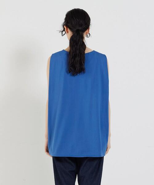 conges payes ADIEU TRISTESSE(コンジェ ペイエ アデュートリステス)の「ノースリーブブラウス(シャツ/ブラウス・レディース・ブラック/ブルー/オフホワイト・38)」の18枚目の写真